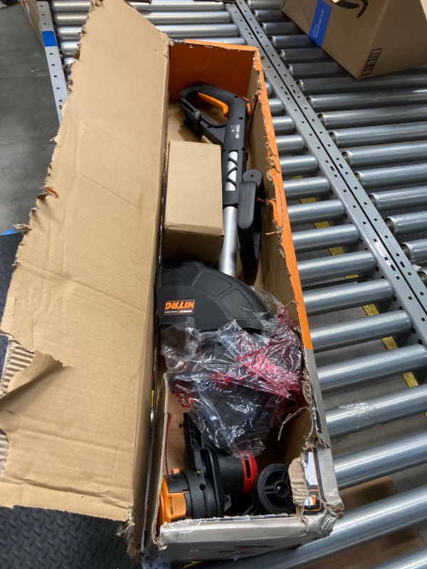 Photo 2 of Worx Nitro 20V 13" Cordless String Trimmer with Brushless Motor, 3-in-1 Grass Trimmer Edger Mini-Mower, Lightweight Weed Trimmer COMMAND FEED Instant Line Advancement WG173– Battery & Charger Included 20V 13" Trimmer w/ (1) 4Ah Battery