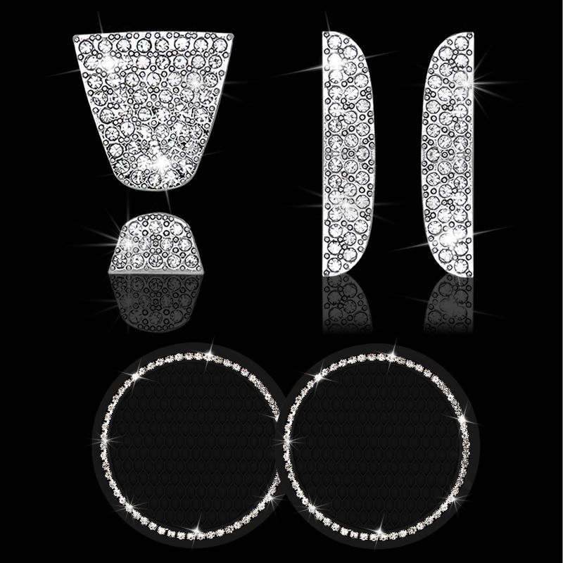 Photo 1 of *** BUNDLE X 2*** Bling Car Logo Interior Accessories Compatible with Honda Civic Insight Passport City Pilot CR-V HR-V XR-V UR-V Fit Odyssey,2Pcs Crystal Car Cup Holder Coasters,DIY Glitter Decals