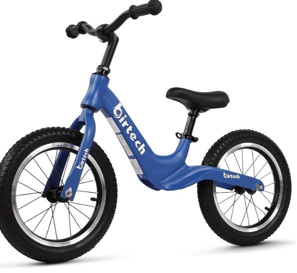 Photo 1 of 14" Kids Balance Bike for 3,4,5,6 Year Old Boys and Girls, Air Tires with Magnesium Alloy Frame, Lightweight No Pedal Toddler Training Bicycle