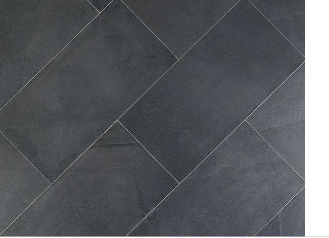 Photo 1 of ***BUNDLE OF 18****Copley Nero 12 in. x 24 in. x 10mm Matte Stone Look Porcelain Floor and Wall Tile (6-piece / 11.62 sq. ft. / case)