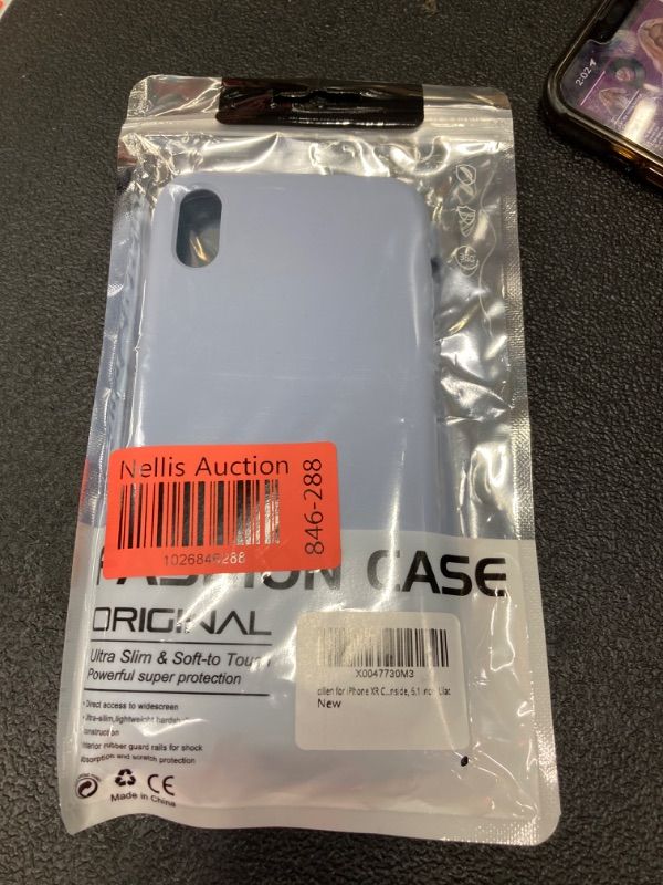Photo 1 of for iPhone XR Case, Silicone Phone Case [Drop Protection] Ultra Slim Cover Shockproof Phone Cases Soft Anti-Scratch Microfiber Lining Inside, 6.1 inch, Lilac