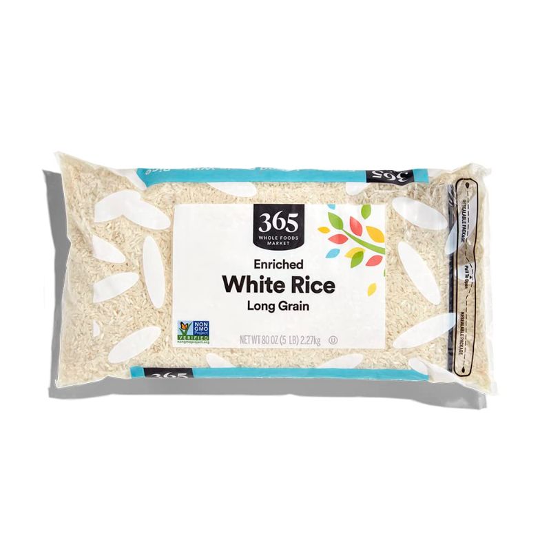 Photo 1 of 365 by Whole Foods Market, Enriched Long Grain White Rice, 80 Ounce