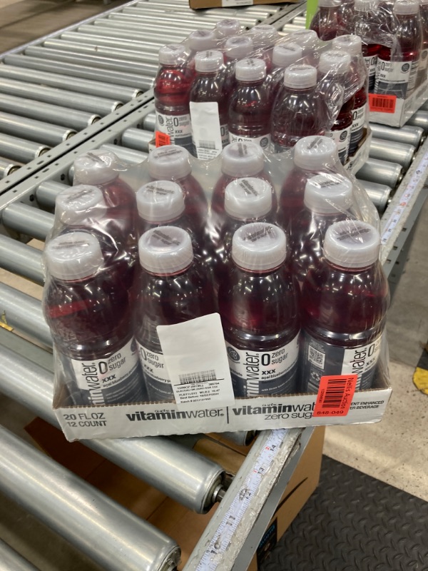 Photo 1 of 
vitaminwater zero sugar xxx, electrolyte enhanced water w/vitamins, açai-blueberry-pomegranate drinks, 20 fl oz, 12 Pack