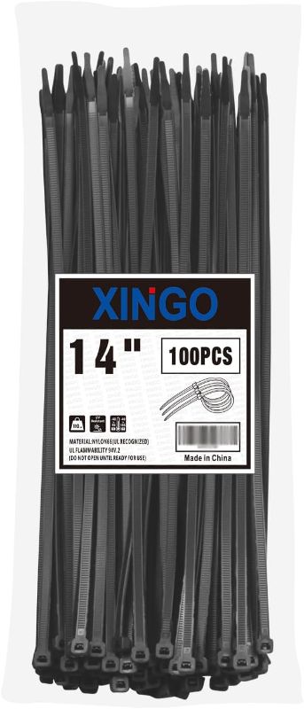 Photo 1 of 12 Inch Black Zip Ties Heavy Duty 100 PCS, 110 LBS Ultra Strong Tensile Strength, UV Resistant Cable Ties, Self-locking Plastic Ties for Indoor and Outdoor Use
Visit the XINGO Store