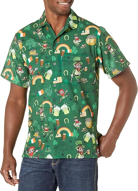 Photo 1 of Funny Guy Mugs Mens Hawaiian Print Button Down Short Sleeve Shirt
4.6 4.6 out of 5 stars    3,480 ratings