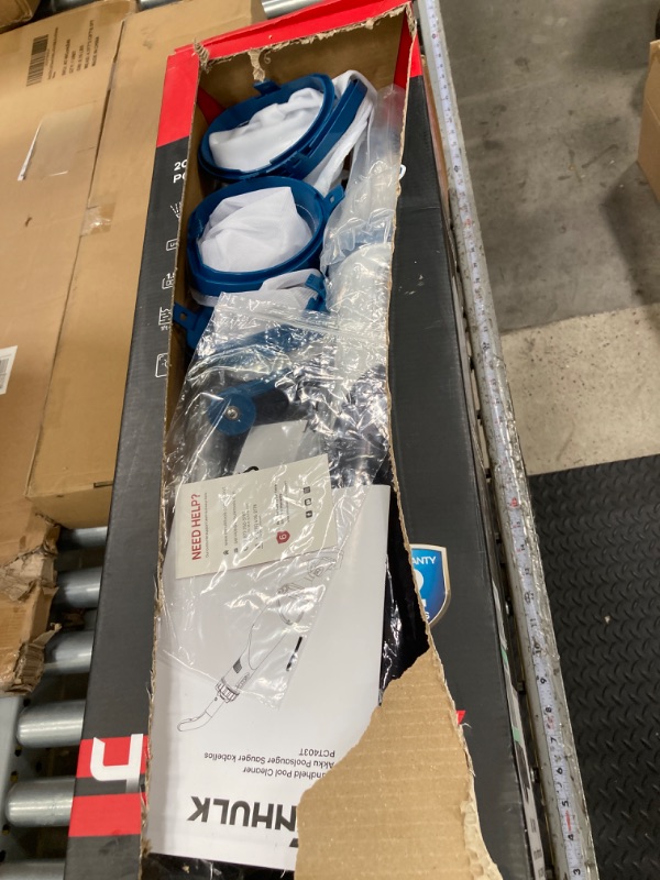 Photo 1 of (2024 New Version) Pool Vacuum for above Ground Pool with a Telescopic Pole, Running time up to 1H, T403 Handheld Rechargeable Pool Cleaner with Powerful Suction up to 18.5 gallons/min