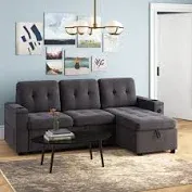 Photo 1 of BRODRICK 84 INCH UPHOLSTERED SLEEPER SOFA 