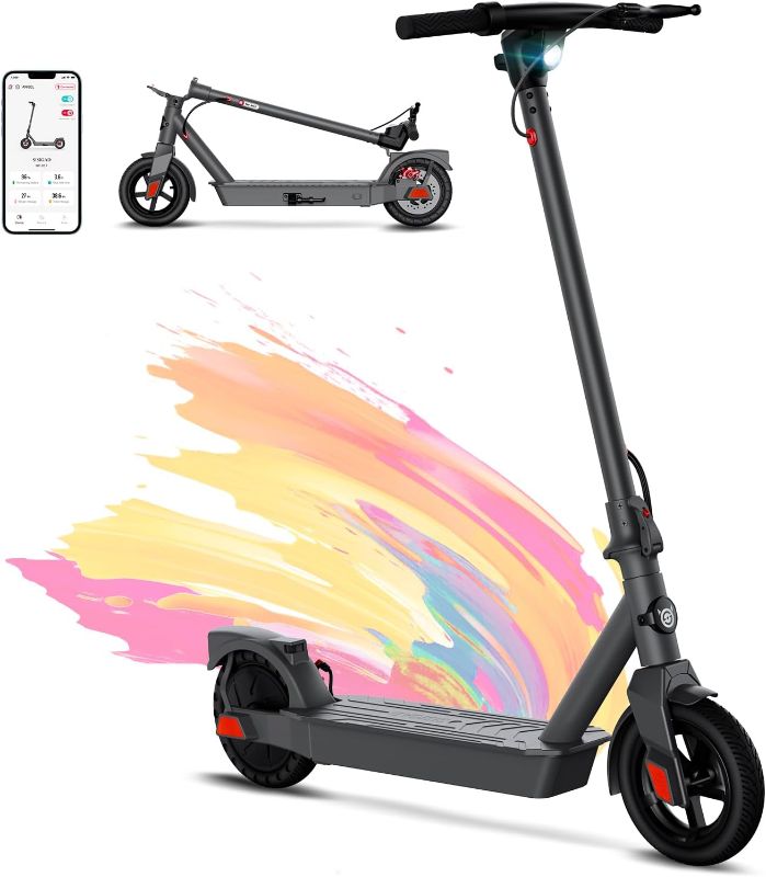 Photo 1 of ***MISSING CHARGER/ACCESSORIES*** SISIGAD Electric Scooter Adults Peak 500W Motor, 8.5" Solid Tires, 19Mph Speed, Long Miles Range Scooter Electric for Adults, Foldable E-Scooter for Commuting with Double Braking System, APP Control
