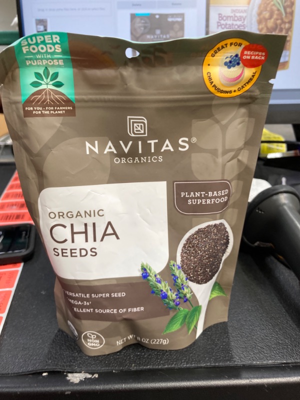 Photo 2 of ***EXP 10/10/2024*** Navitas Naturals Organic Chia Seeds - 8 oz bag