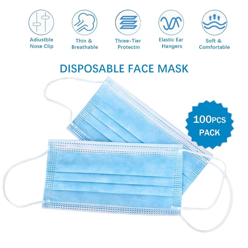 Photo 1 of  50Blue Disposable 2 Ply Earloop Face Masks,Fit for Adults
Visit the DC-BEAUTIFUL Store