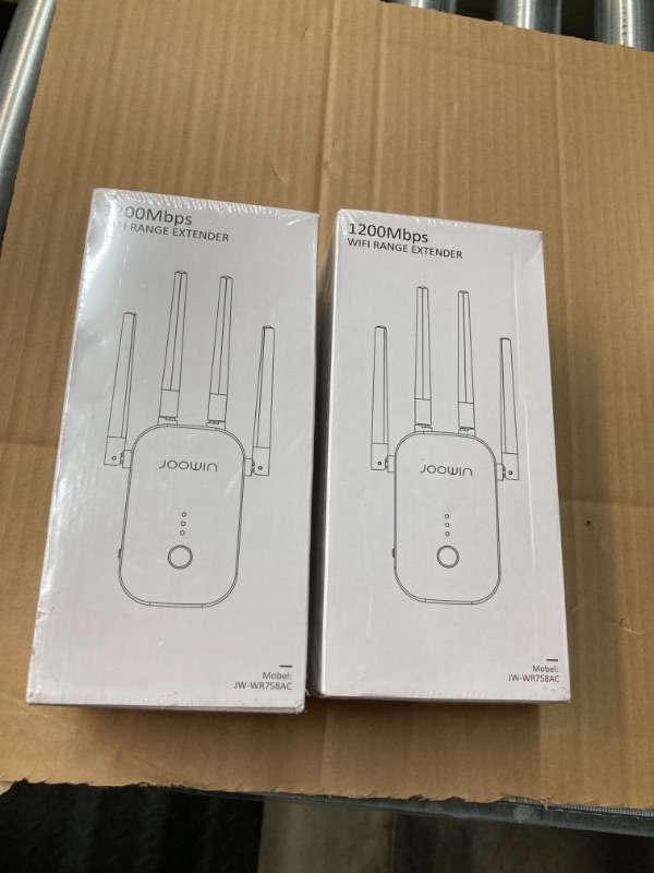 Photo 1 of 2 WiFi Extender with Ethernet Port 1200Mbps WiFi Extender Signal Booster for Home WiFi Range Extender 5GHz 2.4GHz Dual Band WiFi Repeater Wireless