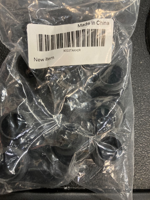 Photo 1 of 3/4" Domed Plug Pipe Cap, HANSHILAI 19 mm Black Plastic End Caps Plugs, 12 Pcs Round Tube Inserts Furniture Glides End Caps Plugs, Chair Leg Glide Feet Protectors 3/4" (19 mm)