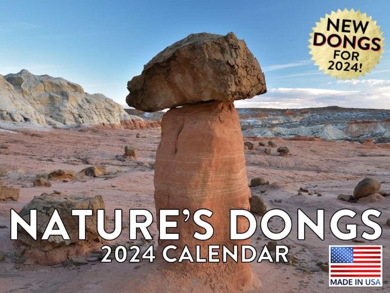 Photo 1 of Natures Dongs Calendar 2024 Funny Adult Shaped Pics White Elephant Gifts For Adults Gag Gifts 12 Month