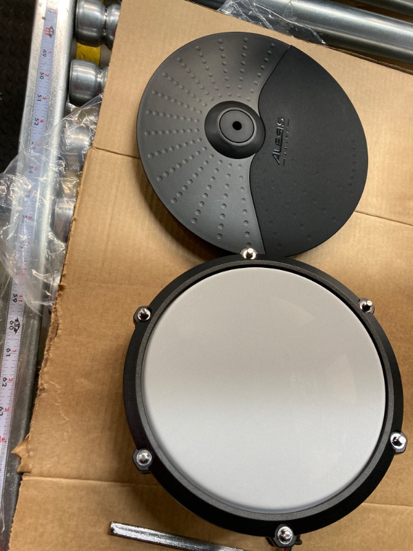 Photo 2 of Alesis Drums Nitro Max Expansion Pack - Electric Drum Set Expansion for Nitro Max Kit with Mesh Tom Pad, 10" Cymbal with Choke and Connection Cables