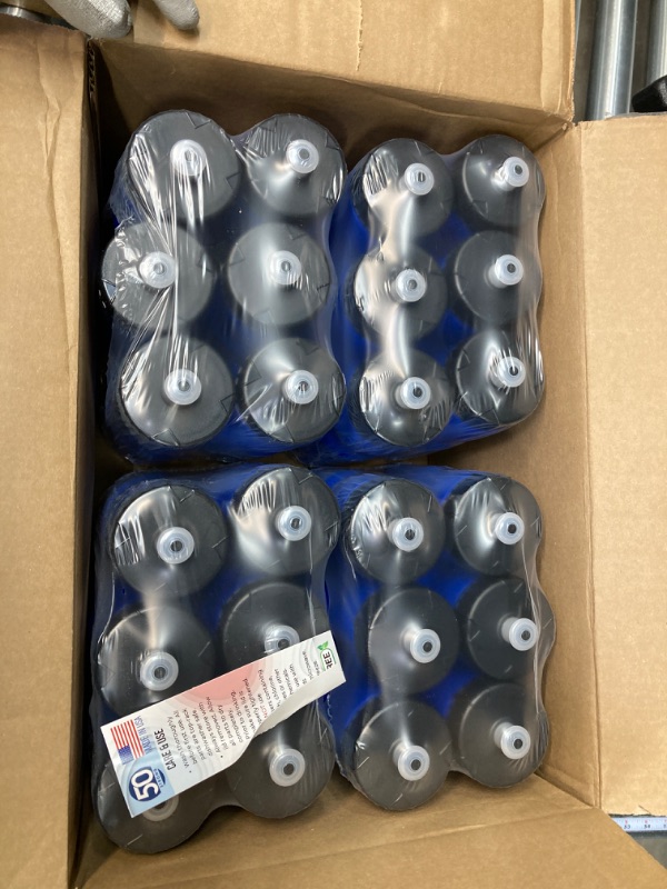 Photo 2 of 50 Strong Sports Squeeze Water Bottle Bulk Pack - 24 Bottles - 22 oz. BPA Free Easy Open Push/Pull Cap - Made in USA (Blue)