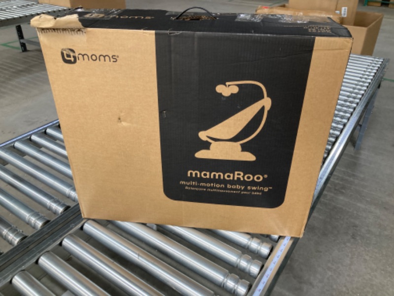 Photo 10 of 4moms MamaRoo Multi-Motion Baby Swing, Bluetooth Baby Swing with 5 Unique Motions, Grey Gray