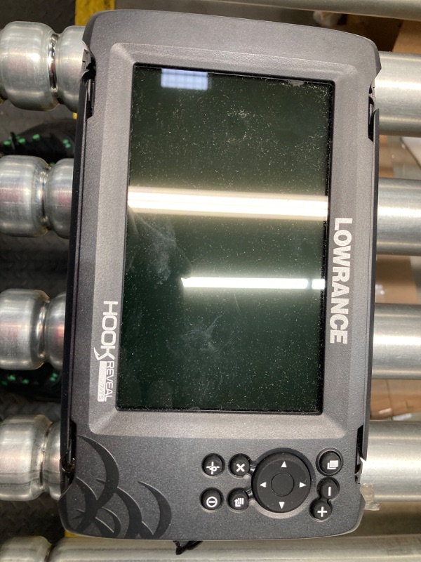 Photo 2 of ***MISSING TRANSDUCER*** Lowrance Hook Reveal 7 Inch Fish Finders with Transducer, Plus Optional Preloaded Maps 7x Tripleshot, Gps Plotter Only, No Maps Fish Finder