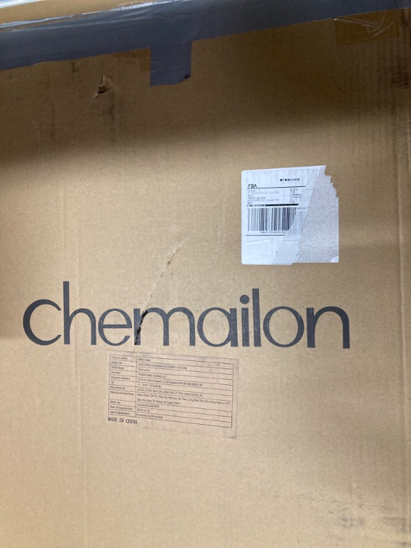 Photo 4 of Chemailon 25.3-36.4" Retractable Baby Gate?Auto Close Extend Extra Wide Dog Gate for Stairs No Drill, Auto Closed Dog Gate Indoor for The House, Easy Install Child Gate for Stairways Doorways?White?