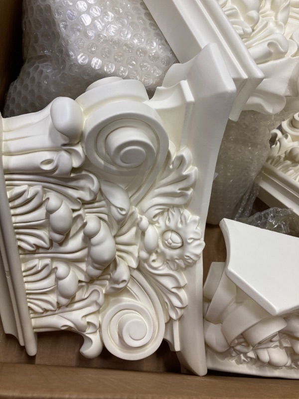Photo 1 of 6 pack Ekena Millwork CAP14X16X04AC Capital Pilaster, 16 1/2"W x 13 5/8"H, Factory Primed White Single