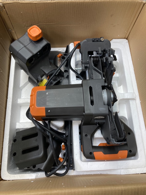 Photo 3 of ***(USED)***
Evolution Power Tools R255SMS+ PLUS 10-Inch Sliding Miter Saw Plus Multi-Material Multi-Purpose Cutting Cuts Metal, Plastic, Wood & More 0? - 45? Bevel & 50? - 50? Miter Angles TCT Blade Included