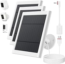 Photo 1 of 6V 4.5W Solar Panel Compatible with Ring Spotlight Cam Battery & All-New Ring Stick Up Cam Battery, IP65 Waterproof Solar Panel with 13Ft Cable Continuous Power to The Camera - 3Pack https://a.co/d/ieJbFv5