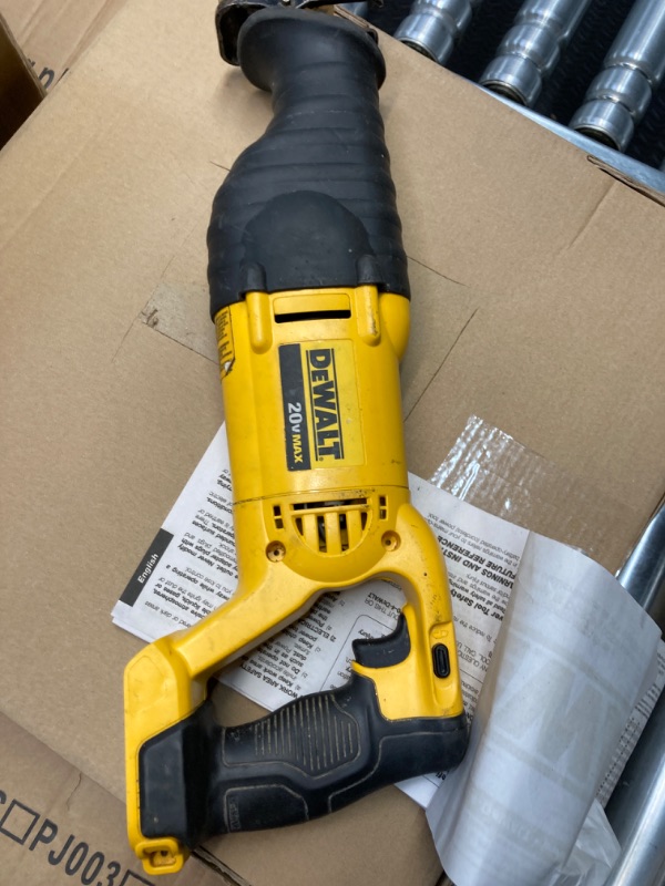 Photo 3 of DEWALT 20V MAX* XR Reciprocating Saw, Compact, Tool Only (DCS367B), Black