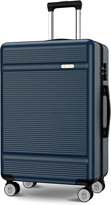 Photo 1 of Zitahli 28 Inch Luggage with Spinner Wheels, Expandable Suitcase Checked Luggage, Hardside Luggage with TSA Lock Spinner Wheels YKK Zippers, 28in (Navy Blue)