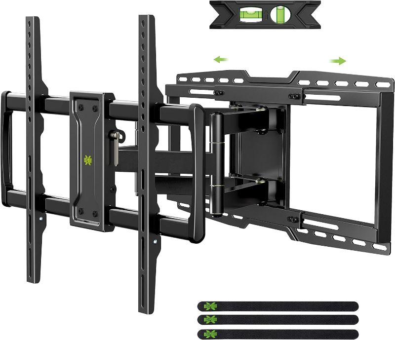 Photo 1 of USX MOUNT UL Listed Heavy Duty TV Wall Mount for 32-90" TVs up to 150lbs with 8" Sliding Design, Ultra-Large TV Mount Bracket for up to 24" Studs with Swivel, Tilt & Leveling, Max VESA 600x400mm