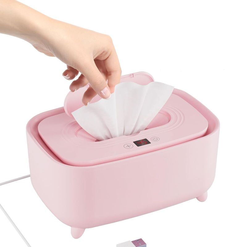 Photo 1 of Baby Wipe Warmer&Wet Wipes Dispenser - Abdtech Diaper Wipe Warmer for Newborn with Digital Display for Easy Nighttime Changes - Portable Wipe Warmer with 36-Hour Constant Temperature for Babies&Adults