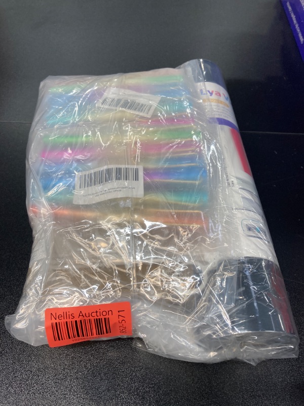 Photo 1 of MISC OFFICE SUPPLY BUNDLE//COLORFUL PENS WITH TIPS, VINYL FOR CIRCUIT MACHINE AND HANGER ORGANIZER