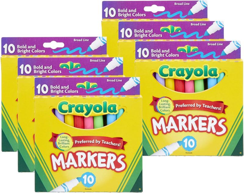 Photo 1 of 6 PACK BUNDLE///Crayola Bold & Bright Markers