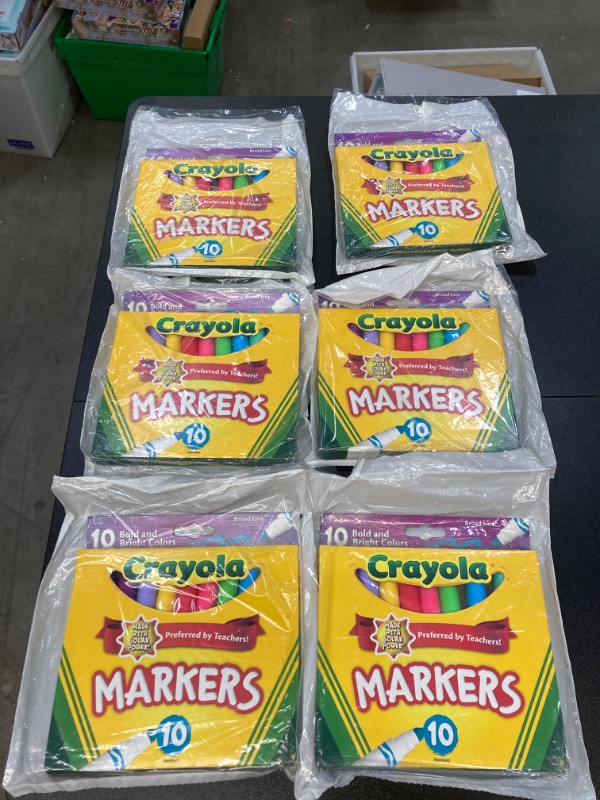 Photo 2 of 6 PACK BUNDLE///Crayola Bold & Bright Markers