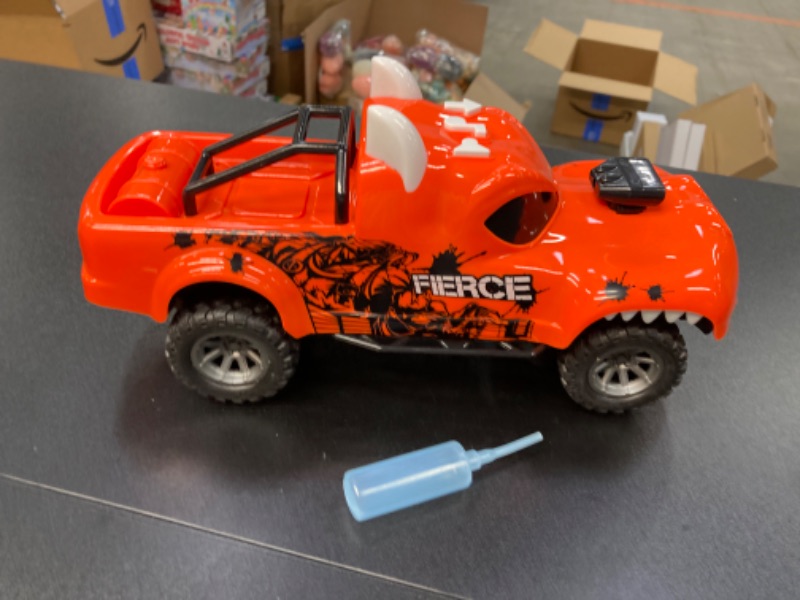 Photo 6 of Dinosaur Toys for Boy Toys - Dino Monster Spray Truck for Boys | Dynamic Kids Toys with Three Modes Game Spray Light | Toddler Toy Cars for Age 3 4 5 6 7 Boy Girl Gift | Dinosaur Toys for Kids 3-5 5-7 Orange