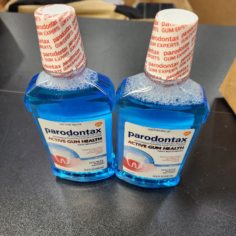 Photo 1 of 2 pack Active Gum Health Mouthwash Mint EXPIRES 10/2025