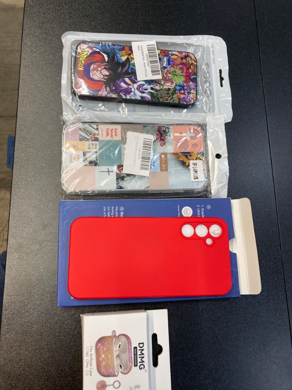 Photo 1 of MISC TECH BUNDLE//SAMSUNG GALAXY, IPHONE 14 PLUS, AND IPHONE 12 PRO CASE AND AIRPOD CASE