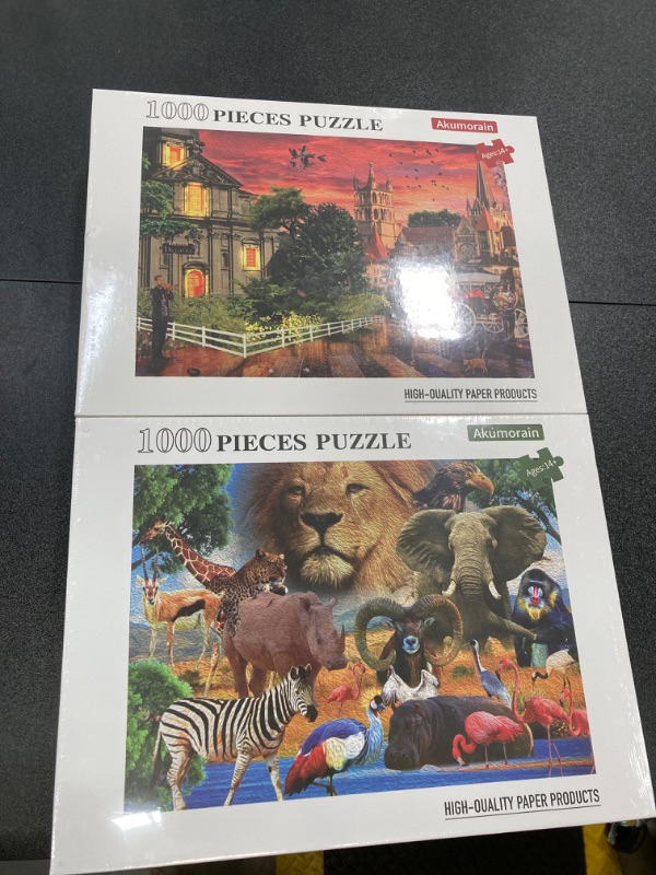 Photo 1 of 2 PACK BUNDLE///2 1000 PIECE PUZZLES