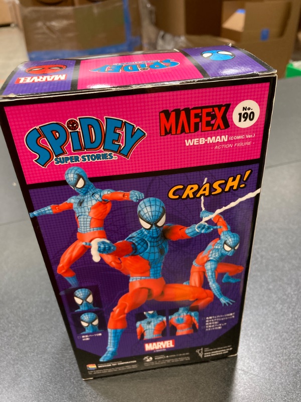 Photo 1 of ????????(MEDICOM TOY) Medicom Toy Store Limited MAFEX No.190 WEB-MAN Webman Spider-Man Action Figure Total Height Approx. 6.1 inches (155 mm), Painted, 80??, Orange