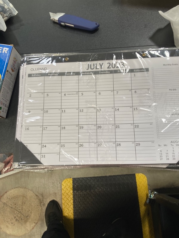 Photo 2 of 14 BUNDLE DEAL! Desk Calendar 2023-2024,JULY 2023-DECEMBER 2024,18 Months Desk Calendar 2023,Large Ruled Blocks Excellent Calendar 2023 for Planning for Home or Office,Classroom Calendar for New Term School Season