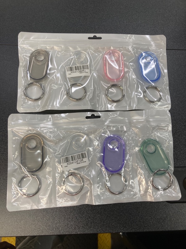 Photo 1 of 2 PACK BUNDLE///4 Pack Smarttag2 Holder,TPU Smarttag2 case Waterproof and Samsung Galaxy SmartTag2 Case with Keychain, Shockproof&Dustproof Smarttag2 Holders for Pet Tracking, Bags, Kids, Keys, Luggage and Valuables ZBlack&White&Purple&Green