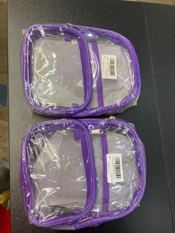 Photo 2 of 2 PACK BUNDLE///Mossio Clear Mini Backpack Stadium Approved, With Reinforced Straps & Front Pocket - Perfect for School, Security & Sporting Purple