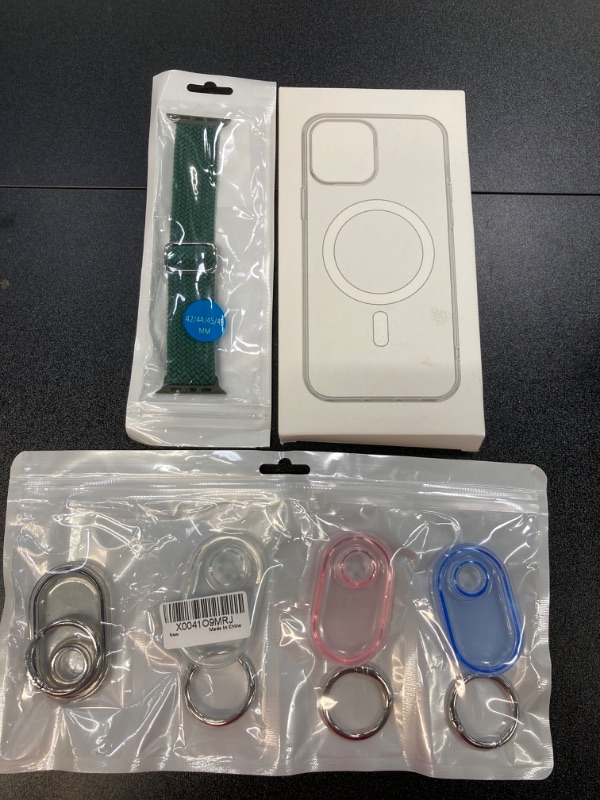 Photo 1 of MISC TECH BUNDLE///IPHONE CASE, APPLEWATCH BAND AND AIRTAG HOLDERS