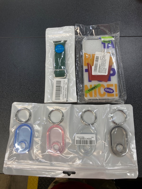 Photo 1 of MISC TECH BUNDLE///IPHONE CASE, APPLEWATCH BAND AND AIRTAG HOLDERS