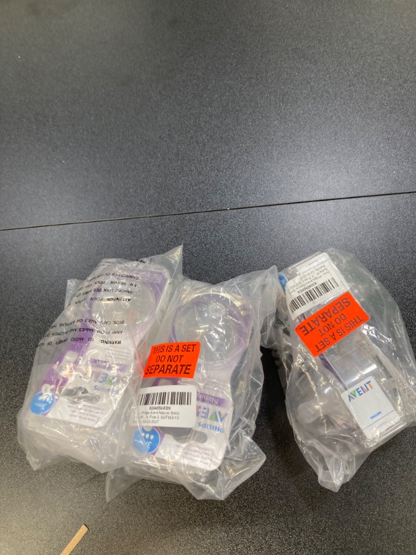 Photo 1 of 3 PIECE BUNDLE! Philips Avent Natural Baby Bottle Medium Flow Nipple, 3M+, 4pack, Flow 3, SCF653/43