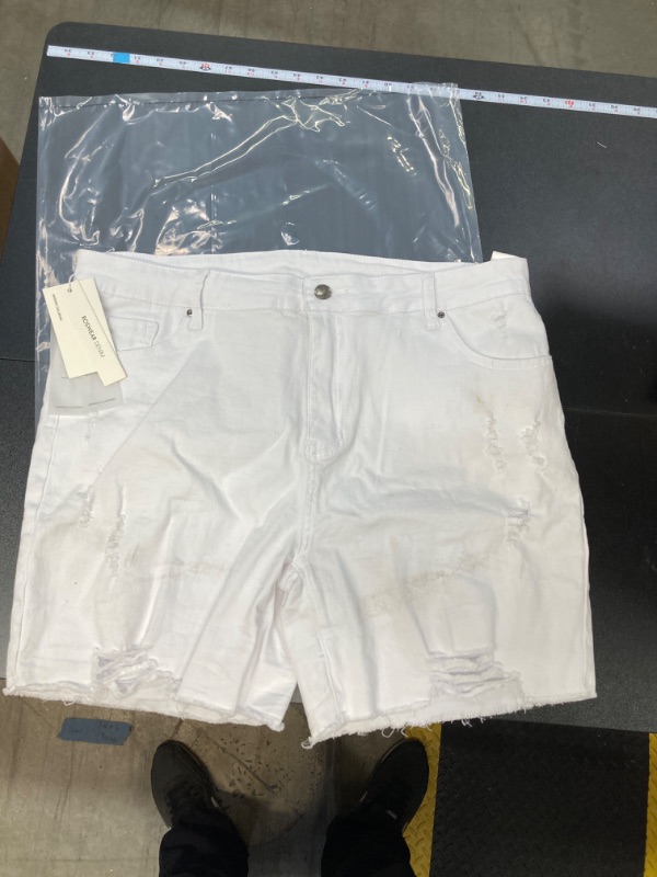 Photo 1 of ***STAINED/DIRT*** Roswear Denim white shorts