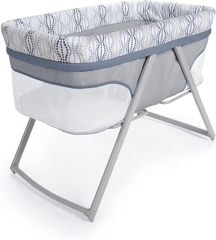 Photo 1 of Ingenuity Foldaway Rocking Bassinet - Fletcher - Portable Folding Rocking Bassinet