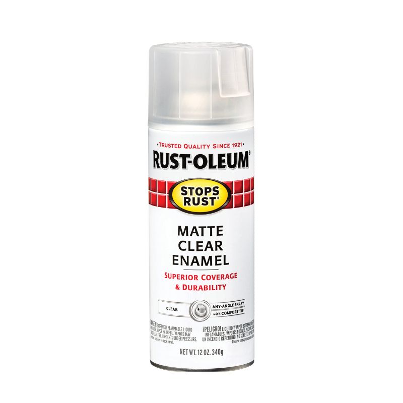 Photo 1 of 12 oz. Protective Enamel Matte Clear Spray Paint (6-Pack)