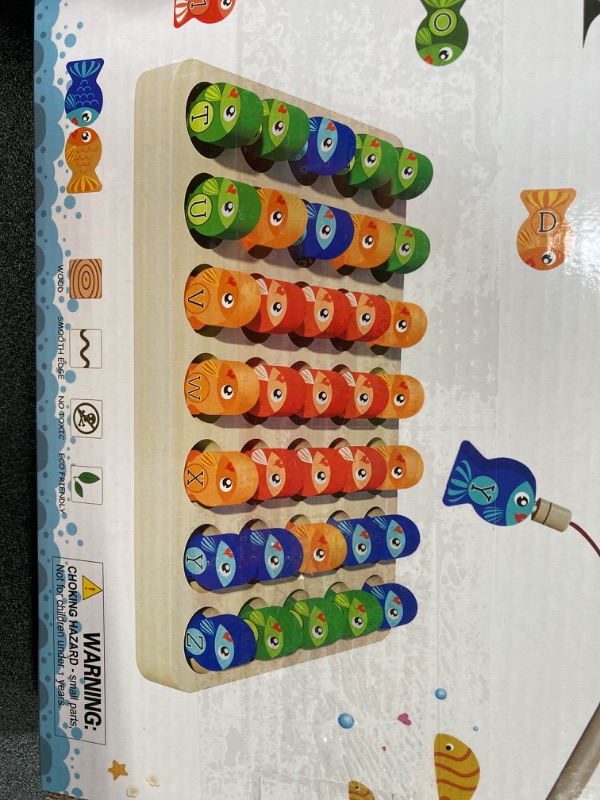 Photo 2 of Educational Magnetic Fishing Toy for Ages 2+ - Letters, Numbers, STEM Learning