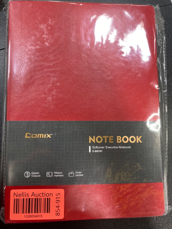 Photo 2 of Comix Lined Journal Notebook with 320 Pages, 6.9 x 9.8 inches, B5 College Ruled Journals for Writing, Thick 100GSM Paper Notebooks, Dairy Journal for Women, Men,Work, School (1 pack, Red) Red-1pack