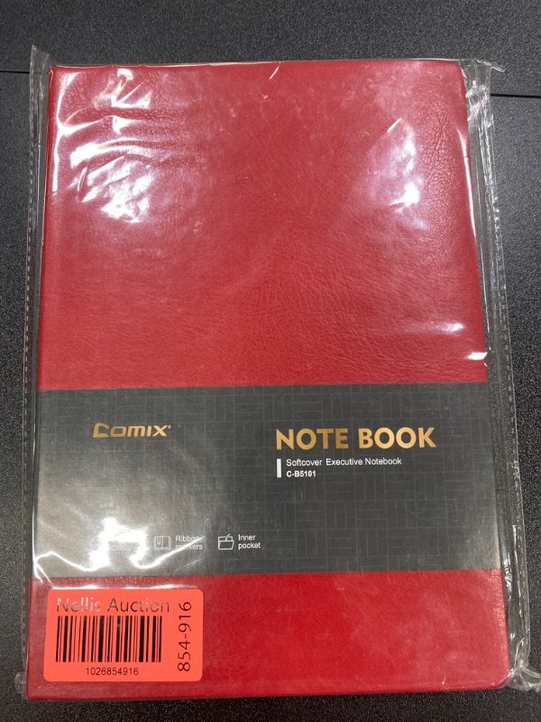 Photo 2 of Comix Lined Journal Notebook with 320 Pages, 6.9 x 9.8 inches, B5 College Ruled Journals for Writing, Thick 100GSM Paper Notebooks, Dairy Journal for Women, Men,Work, School (1 pack, Red) Red-1pack