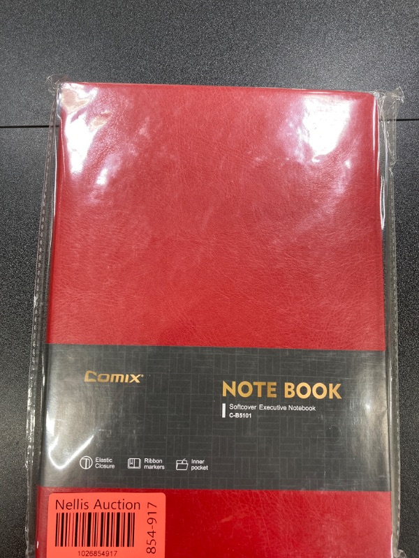 Photo 2 of Comix Lined Journal Notebook with 320 Pages, 6.9 x 9.8 inches, B5 College Ruled Journals for Writing, Thick 100GSM Paper Notebooks, Dairy Journal for Women, Men,Work, School (1 pack, Red) Red-1pack